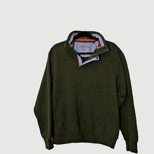 Orvis Signature Sweatshirt, Sized Small Quarter Zip, Deep Forest Color